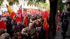 Spanien: Demonstration in Madrid für Verbleib von Sánchez im Amt